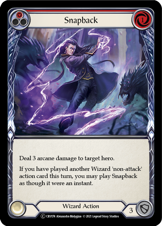 Snapback (Red) | Common [Rainbow Foil] - Unlimited