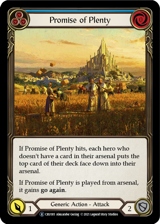 Promise of Plenty (Blue) | Rare [Rainbow Foil] - Unlimited