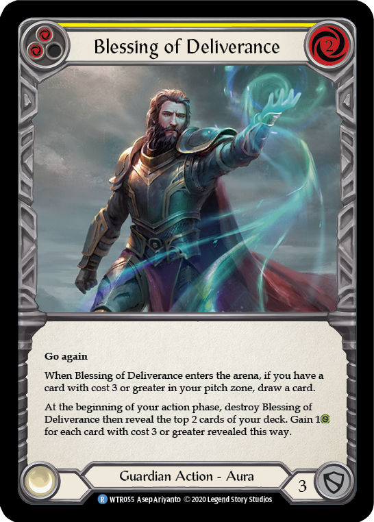 Blessing of Deliverance (Yellow) | Rare [Rainbow Foil] - Unlimited