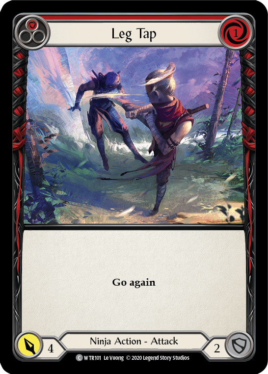 Leg Tap (Red) | Common [Rainbow Foil] - Unlimited