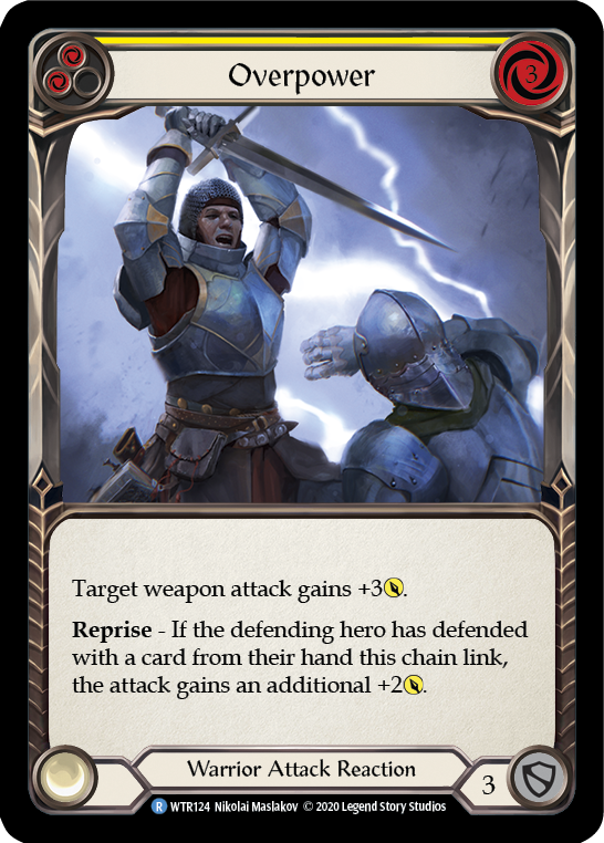 Overpower (Yellow) | Rare [Rainbow Foil] - Unlimited
