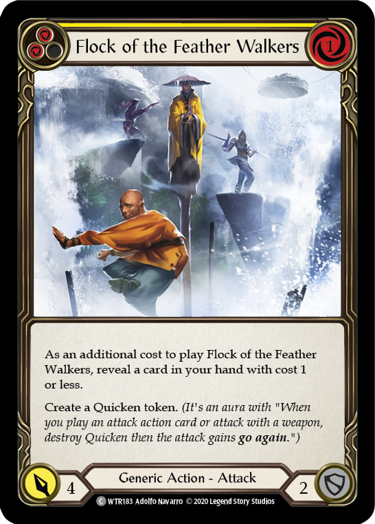 Flock of the Feather Walkers (Yellow) | Common [Rainbow Foil] - Unlimited