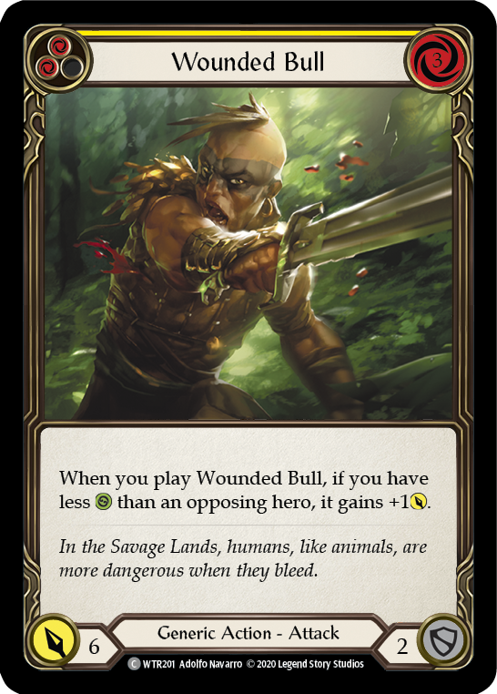 Wounded Bull (Yellow) | Common [Rainbow Foil] - Unlimited
