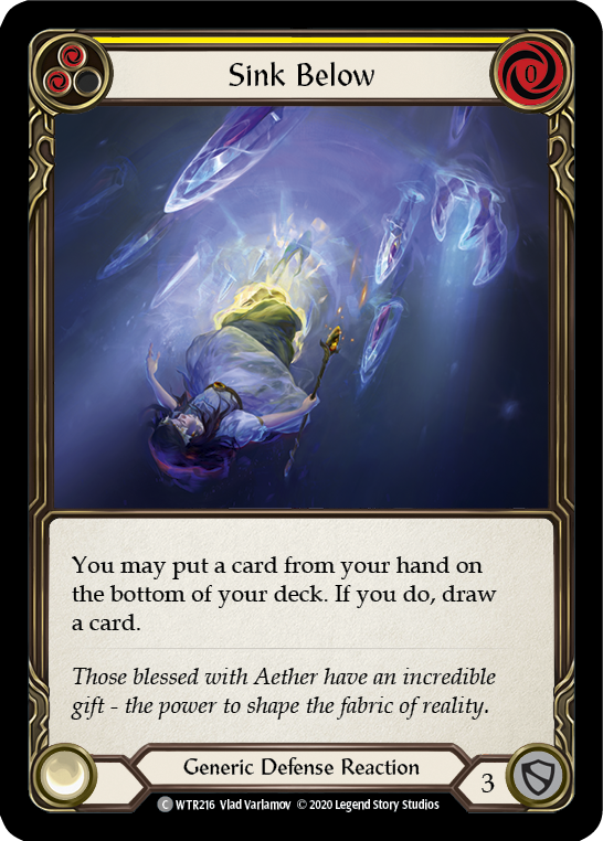 Sink Below (Yellow) | Common [Rainbow Foil] - Unlimited