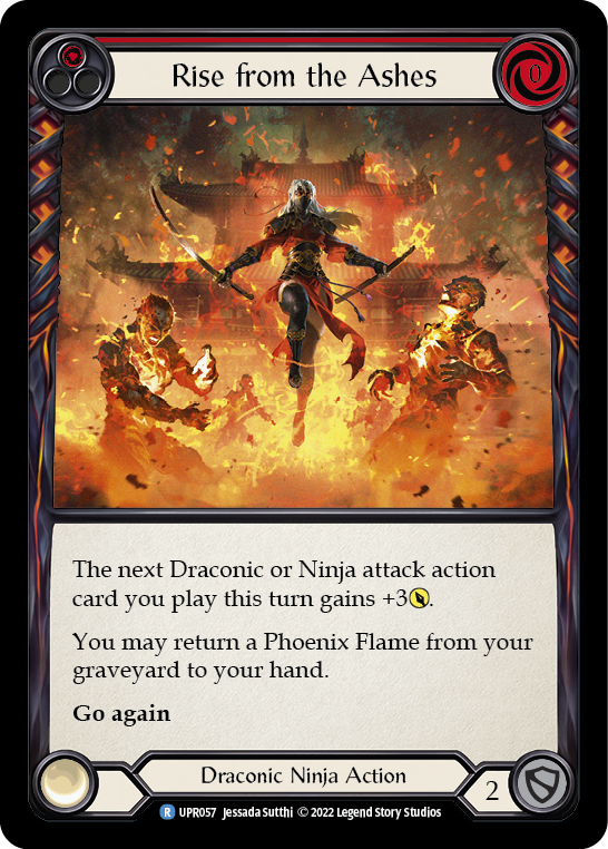 Rise from the Ashes (Red) | Rare [Rainbow Foil]