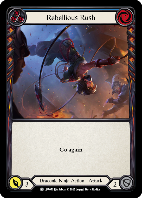 Rebellious Rush (Blue) | Common [Rainbow Foil]