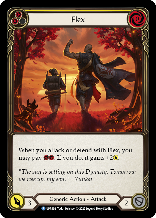 Flex (Yellow) | Rare [Rainbow Foil]