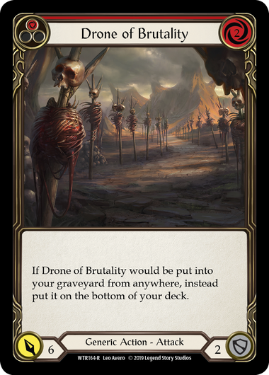 Drone of Brutality (Red) | Rare [Rainbow Foil] - Alpha Print