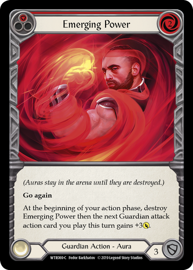 Emerging Power (Red) | Common [Rainbow Foil] - Alpha Print