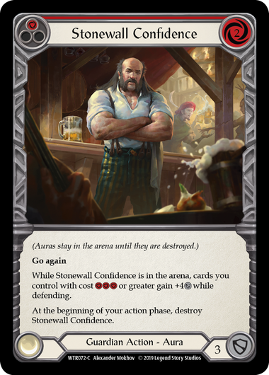 Stonewall Confidence (Red) | Common [Rainbow Foil] - Alpha Print